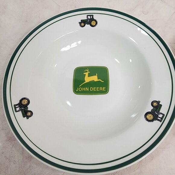 Set of 2 - John Deere 8.75" Dia Cereal Soup Bowls Gibson - Picture 3 of 11